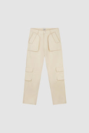 Arte Antwerp - Jaden cargo pants- Cream-Pantalons et Shorts-AW23-116P