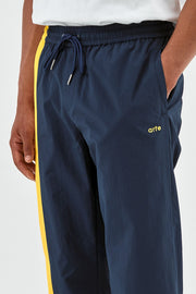 Arte Antwerp - Jordan Side Pants - Navy/Yellow-Pantalons et Shorts-SS23-124P
