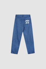 Arte Antwerp - Paul Pocket Logo Denim Pants - Washed Blue-Pantalons et Shorts-AW23-069P