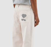 Arte Antwerp - Paul Pocket Logo Pants - Cream-Pantalons et Shorts-SS23-078P