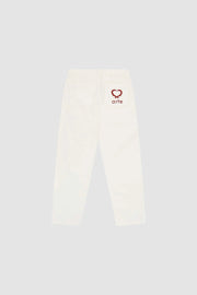 Arte Antwerp - Poage Back Heart Pants - Cream-Pantalons et Shorts-SS24-006P-1