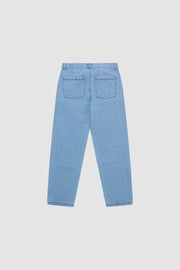 Arte Antwerp - Poage Belt Detail Pants - Blue-Pantalons et Shorts-SS24-074P