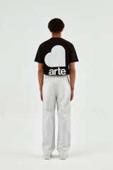 Arte Antwerp - Poelzig Heart Logo Pants - Light Grey-Pantalons et Shorts-SS23-076P
