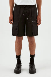 Arte Antwerp - Steiner Cargo Short - Black-Pantalons et Shorts-SS23-113SHO