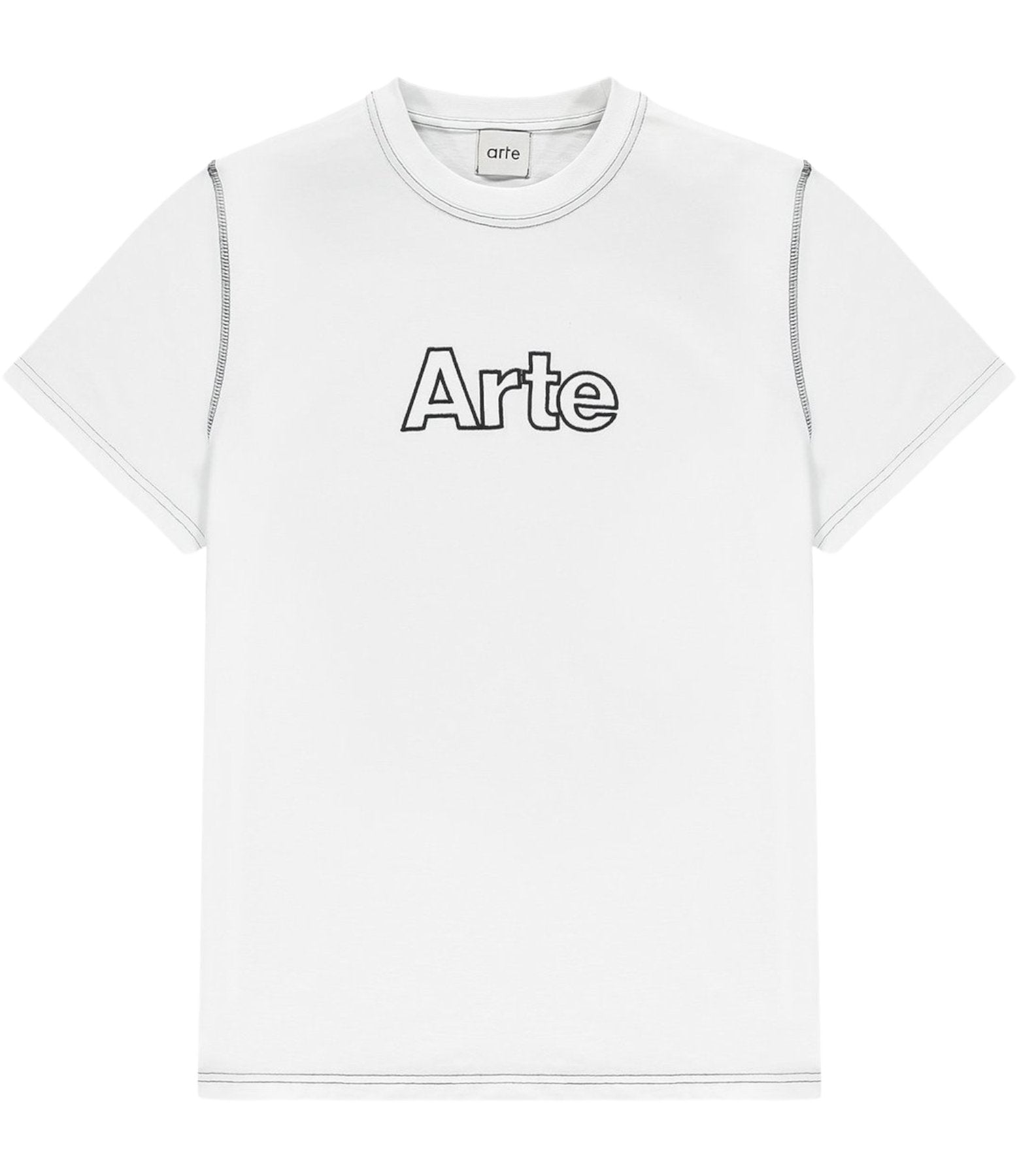 Arte Antwerp - T-shirt Toby Outline White-T-shirts-