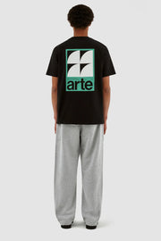 Arte Antwerp - Taut Back G Print T-shirt - Black-T-shirts-SS23-010T