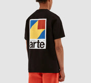 Arte Antwerp - Taut Back Y Print T-shirt - Black-T-shirts-SS23-009T