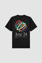 Arte Antwerp - Teo Back Hearts T-shirt Black-T-shirts-SS24-033T