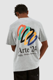 Arte Antwerp - Teo Back Hearts T-shirt Grey-T-shirts-SS24-033T