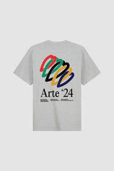 Arte Antwerp - Teo Back Hearts T-shirt Grey-T-shirts-SS24-033T