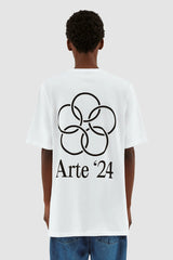 Arte Antwerp - Teo Back Rings T-shirt White-T-shirts-SS24-032T