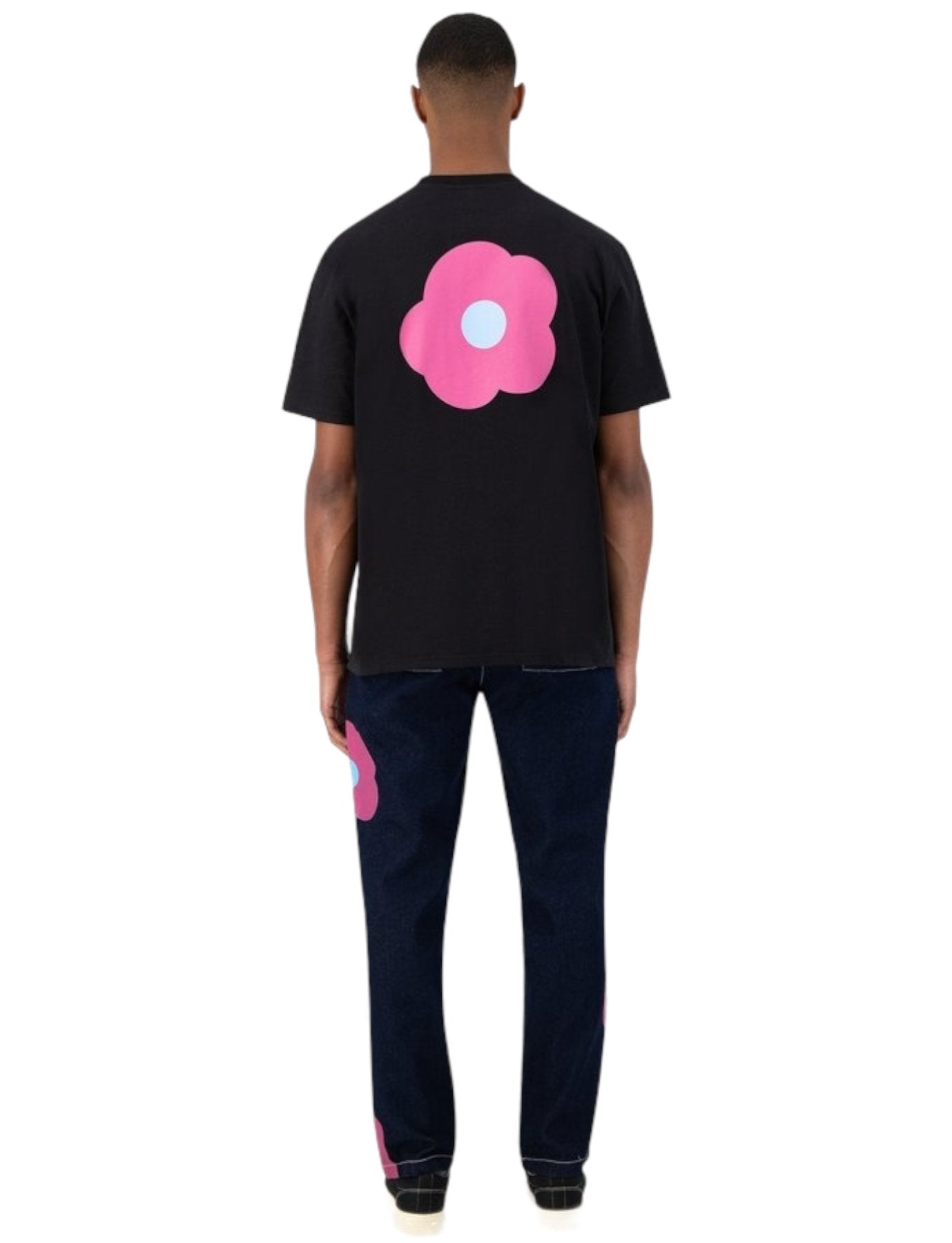 Arte Antwerp - Tomi Back Rosa Black-T-shirts-SS21-048T-1