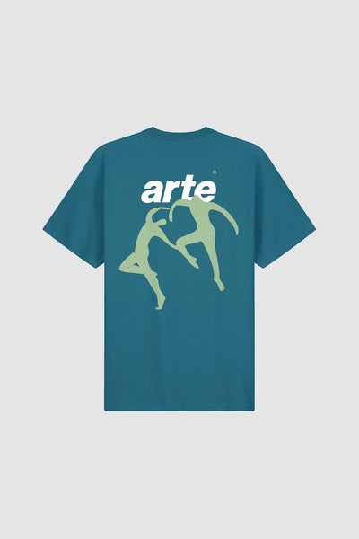 Arte Antwerp - Tommy Back Dancers T-shirt - Green-T-shirts-AW23-102T