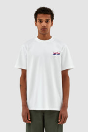 Arte Antwerp - Tommy Back Logo - White-T-shirts-AW23-013T