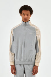 Arte Antwerp - Jordan Colorblock Jacket - Cream/Grey-Vestes et Manteaux-SS23-051J