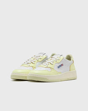 Autry - Medalist Low - Leather/Leather - White/Lime-Yellow--AULWW-WB36