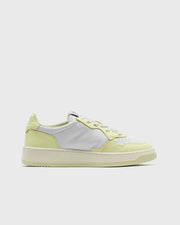 Autry - Medalist Low - Leather/Leather - White/Lime-Yellow--AULWW-WB36
