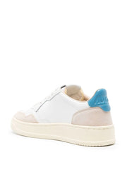Autry - Medalist Low - Suede/Leather - White/Azure--AULW-LS66