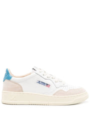 Autry - Medalist Low - Suede/Leather - White/Azure--AULW-LS66