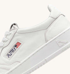 Autry 01 - Low Man Solid Goat - White-Chaussures-AULMSG10