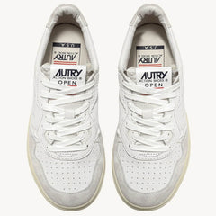 Autry 01 - Open Low Man Leat/Leat - White-Chaussures-AOLMCE10