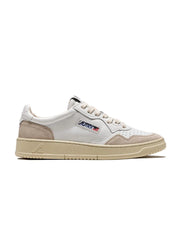 Autry 01 - Sneakers Low Cuir/Suede White-Chaussures-AULWLS33