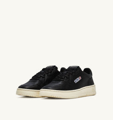Autry 01 - Sneakers Low Leather/ Black Leather - Black-Chaussures-AULM GG05