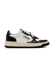 Autry 01 - Sneakers Low Leather/ Leather White/Black-Chaussures-AULW WB01