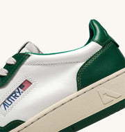 Autry 01 - Sneakers Low Leather/Leather - White/Green-Chaussures-AULM WB03
