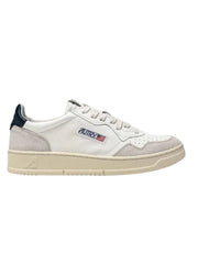 Autry 01 - Sneakers Low Leather/Suede - White/Blue-Chaussures-AULW LS28