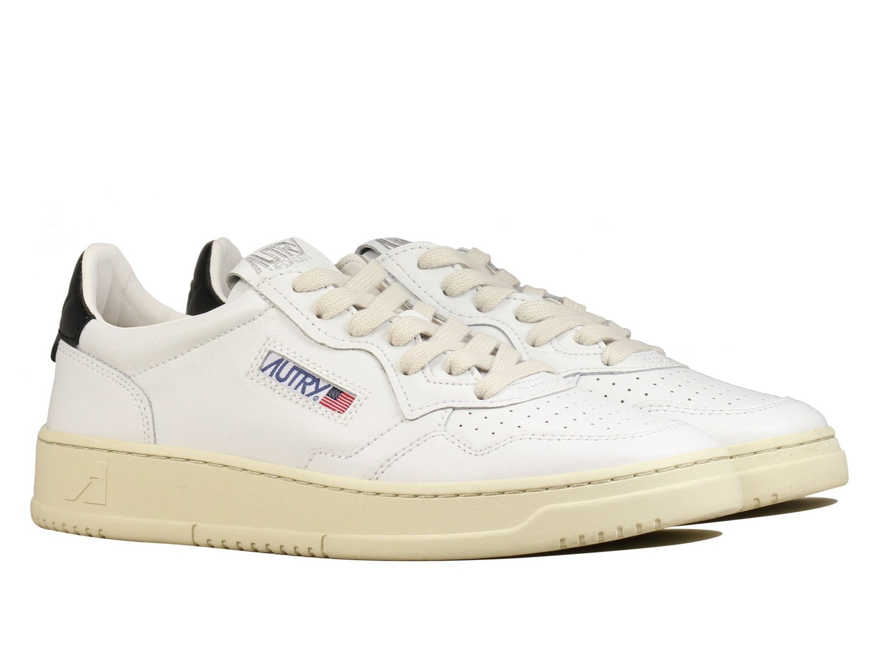 Autry - 01 - Sneakers Low Man Leat/Leat White/Black-Chaussures-