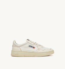 Autry 01 - Sneakers Medalist Low Women Goat Canvas - Ivory-Chaussures-AULW - CB01