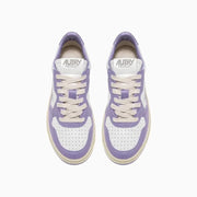 Autry 01 - Sneakers Medalist Low Women Leather/Leather - Lavender-Chaussures-AULWWB19