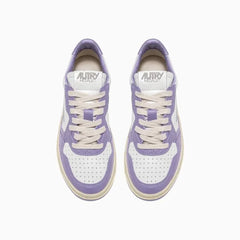 Autry 01 - Sneakers Medalist Low Women Leather/Leather - Lavender-Chaussures-AULWWB19