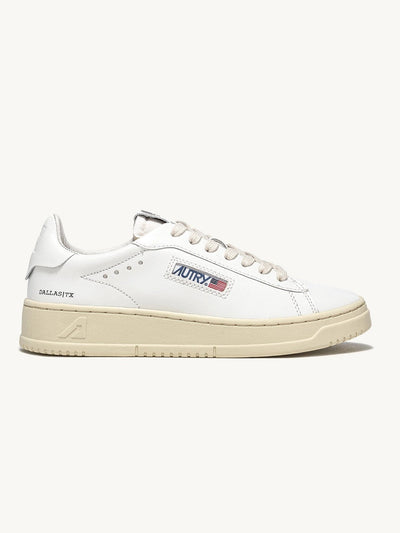 Autry Dallas - Sneakers Low Leather/Leather White/White-Chaussures-ADLW NW01