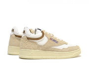 Autry - Open Mid Wom - Leather Sneakers - Ecru/Suede Suede/Goat-Chaussures-AOMW UG04