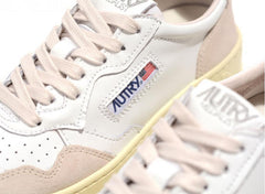 Autry - Sneakers Low Cuir/Suede White Powder - NOUVEAUTE-Chaussures-AULWLS37