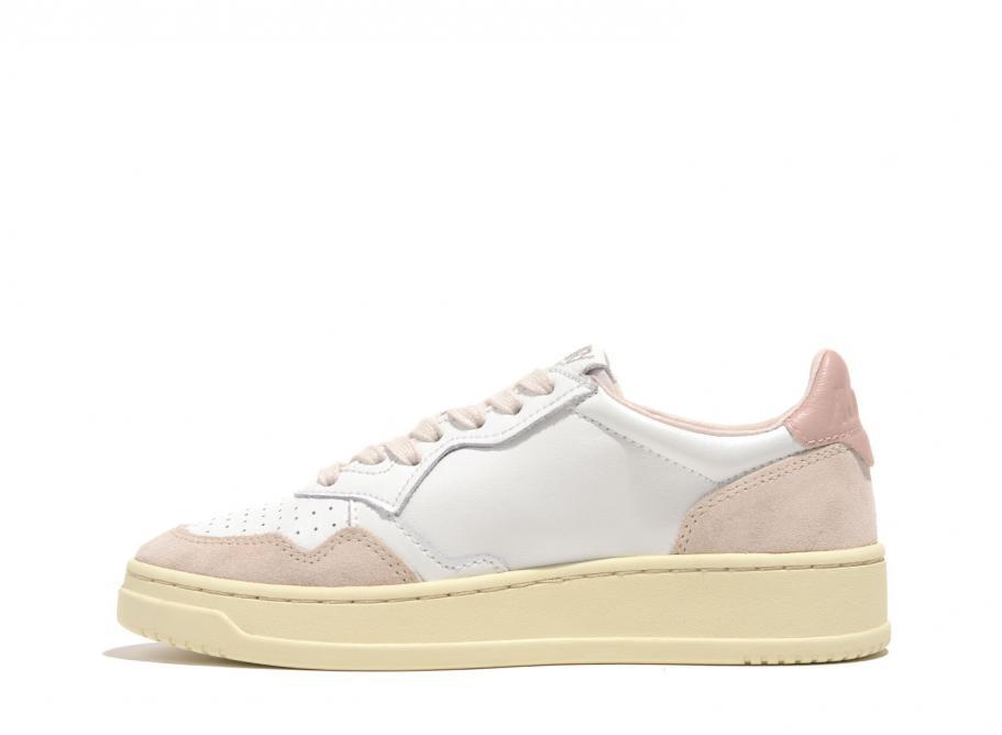 Autry - Sneakers Low Cuir/Suede White Powder - NOUVEAUTE-Chaussures-AULWLS37