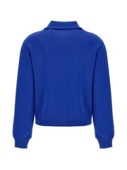 Autry Apparel Woman - Jacky Sporty Shirt - Royal Blue-Pulls et Sweats-JASW-423Y-1