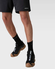 AVNIER - Socks Loop White Horizontal - Black - Noir-Accessoires-AVSOLO-BLACK-HORIZONTAL