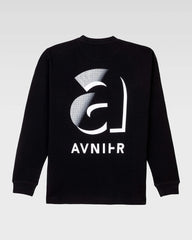 Avnier - T-shirt Long Sleeve Structure A Cinema - Black-T-shirts-AVTSGR-BLACK