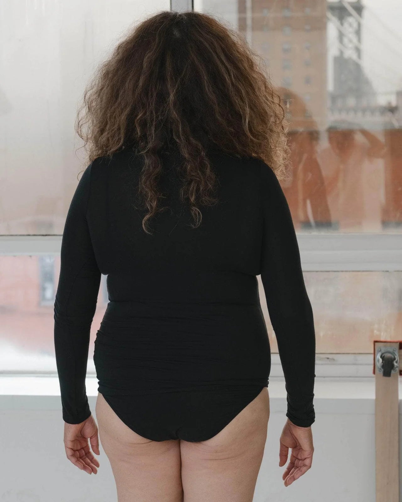 Baserange - Pull Coll Roulé en Lyocell Bambou - Noir-Pulls et Sweats-TOTN-BL-000