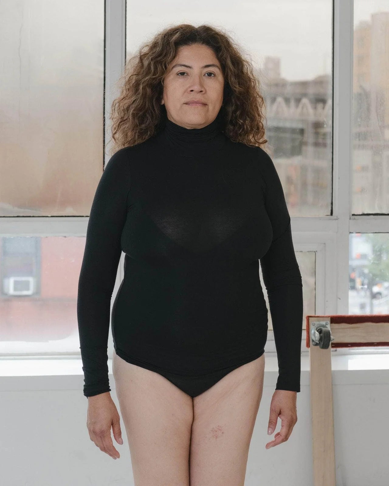 Baserange - Pull Coll Roulé en Lyocell Bambou - Noir-Pulls et Sweats-TOTN-BL-000