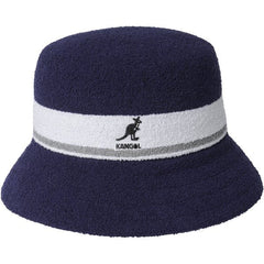 Kangol - Bermuda Stripe Bucket Hat Navy/ White-Accessoires-K3326ST
