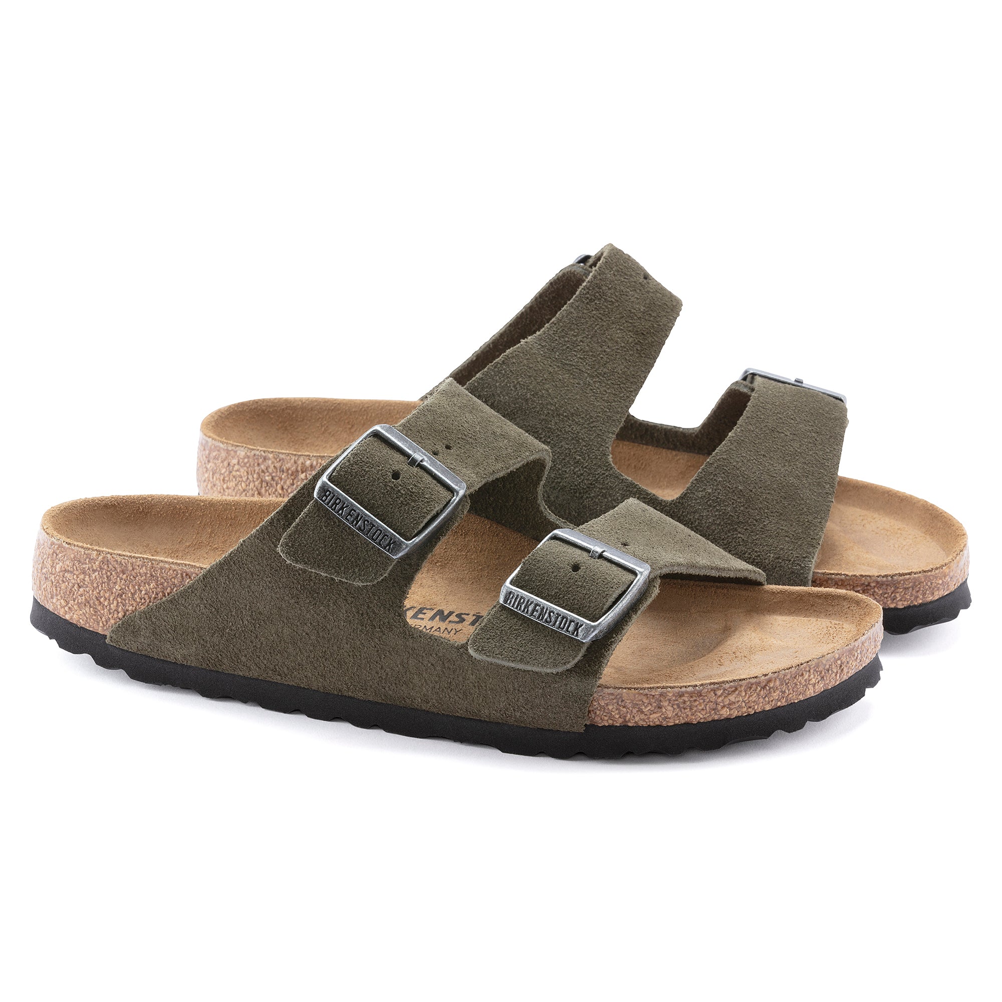 Birkenstock - Arizona Suede - Thyme-Chaussures-0951303