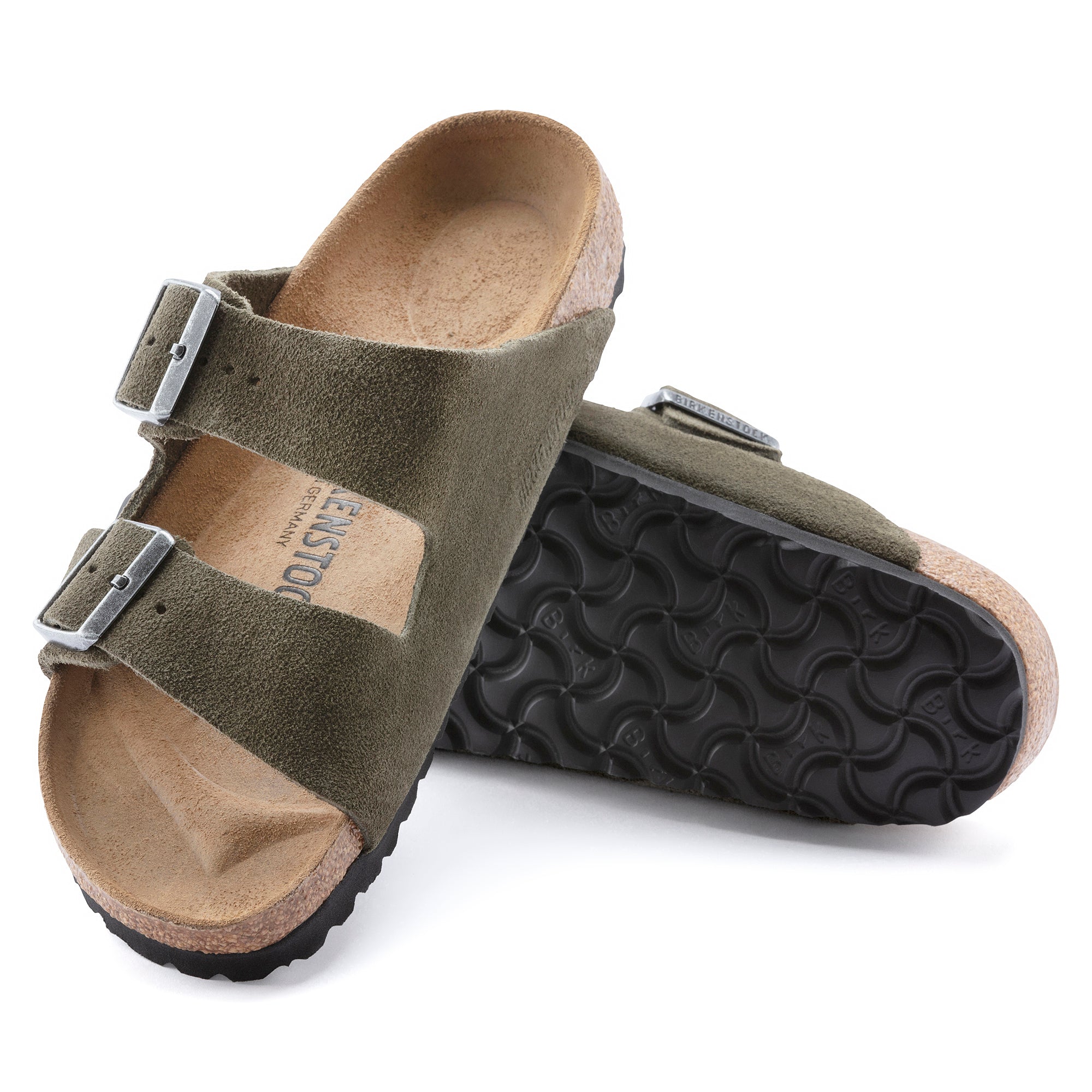 Birkenstock - Arizona Suede - Thyme-Chaussures-0951303
