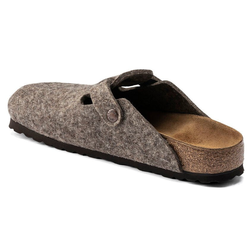 Birkenstock - Sabot Boston - Feutre de laine - Cocoa Mocha-Chaussures-0160583