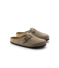 Birkenstock - Sabot Boston Suede - Taupe-Chaussures-0560773