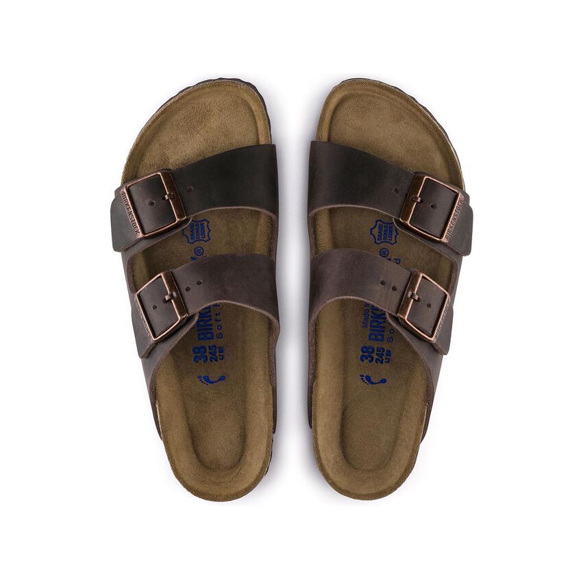 Birkenstock - Sandales Arizona - Cuir huilé - Habana-Chaussures-