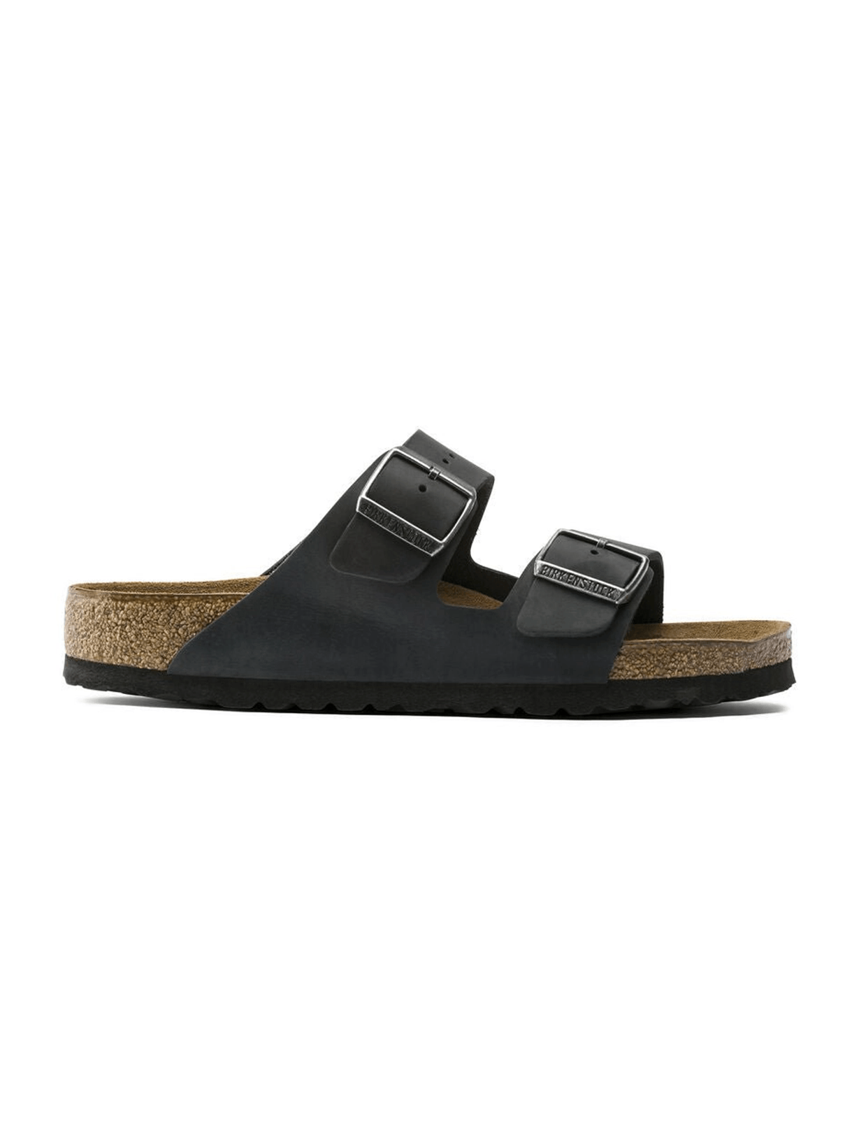Birkenstock - Sandales Arizona - Cuir huilé - Noir-Chaussures-0752481